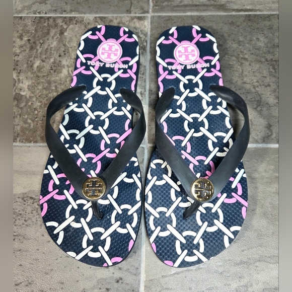 Tory Burch Shoes - TORY BURCH SIGNATURE LOGO SANDALS.